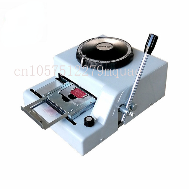 Stainless Steel Card Embossing Machine Indent Engraver 72 Characters Code  Embossing Machine Aluminium Dog Tag Machine - AliExpress